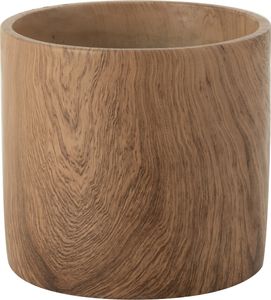 J-Line Cachepot Forest Cement Brown Duży