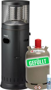 Enders Terassenstrahler Polo Black 2.0   inkl. 11 kg Propangasflasche gefüllt