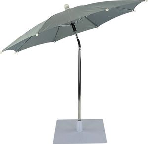 Tischschirm Grau von WDMT - Mini-Balkonschirm - Strand-Regenschirm - Schirm mit Ständer - Schwebeschirm - Sonnenschirme - Grau