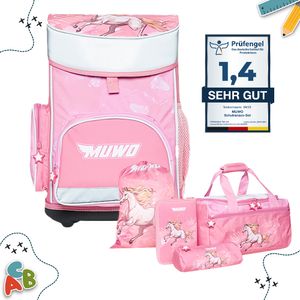 MUWO "Lil Horse" Kinder Schulranzen Set 5tlg. | MW-355 MUWO "Lil Horse" Kinder Schulranzen Set 5tlg. | MW-355