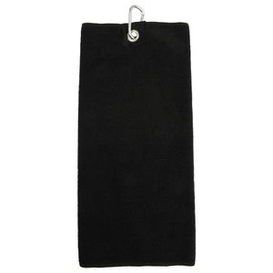 Golfový uterák z mikrovlákna PC3036 (jedna veľkosť) (čierny)