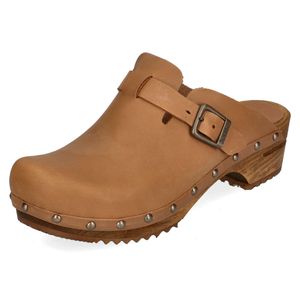 Sanita Wood-Kristel Open Clog Cognac Gr.41