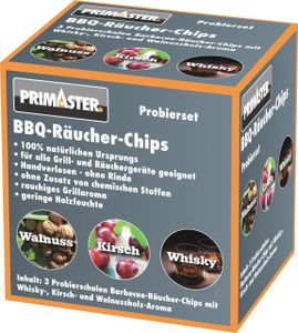Primaster Räucher-Schale 3er Set Kirsche, Walnuss, Whisky