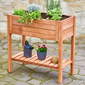 ONBEST Hochbeet Holz | mit Innenvlies | Kiefernholz | 80x80x40cm (BxHxT) | Hergestellt in Europa ONBEST Hochbeet Holz | mit Innenvlies | Kiefernholz | 80x80x40cm (BxHxT) | Hergestellt in Europa