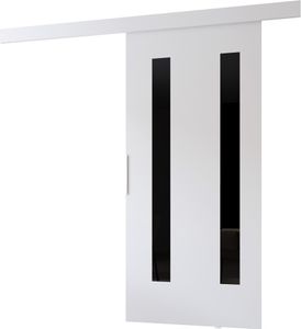 Minio, drzwi przesuwne "CLEAN H", z czarnym elementemReplika acyjnym, drzwi pokojowe, 106 cm, kolor biały Minio, drzwi przesuwne "CLEAN H", z czarnym elementemReplika acyjnym, drzwi pokojowe, 106 cm, kolor biały