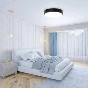 LED Deckenleuchte Kaltweiß 12W Deckenlampe Metall Platine 6500K 600lm für Küche Korridor Büro Schlafzimmer Esszimmer Wohnzimmer [Energieklasse A+]