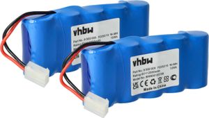 vhbw 2x Akku kompatibel mit Bosch Roll-Lift K10, K12 Schiebetorantrieb Torantrieb Drehtorantrieb (2000 mAh, 6 V, NiMH)