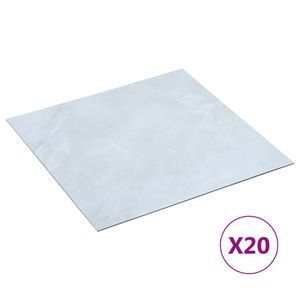 vidaXL PVC dlaždice samolepiace 20 ks 1,86 m² biely mramor