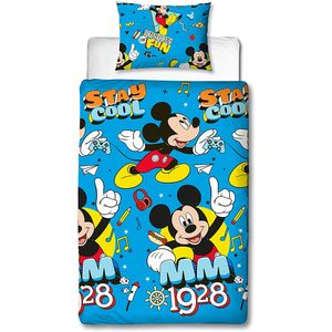Mickey Mouse - Bettwäsche-Set Stay Cool SI731 (Einzelbett) (Blau)