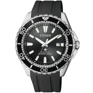 Citizen BN0190-15E Eco-Drive Promaster Sea Silicone Watch Date Black