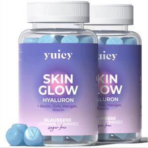 yuicy® Skin Glow | Hautvitamine mit Hyaluronsäure, Biotin & Zink | Hochdosiertes Anti-Aging