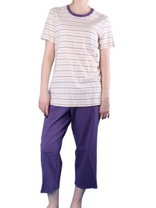 Seidensticker Damen langer Schlafanzug Pyjama Lang - 145877, Größe Damen:38, Farbe:creme