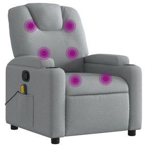 masážní křeslo vidaXL Light Grey Fabric masážní křeslo vidaXL Light Grey Fabric