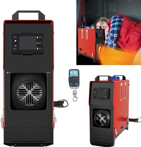LZQ 8KW naftový ohřívač 12V naftový ohřívač vzduchu naftový ohřívač do auta s černým LCD displejem pro osobní auta lodě nákladní auta obytné autobusy, červený