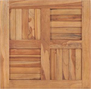 vidaXL Tischplatte Massivholz Teak 60×60×2,5 cm