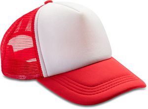 Result Headwear Uni Mesh Cap 5 Panel Mesh Cap Detroit RC089X Multicoloured Red/White One Size