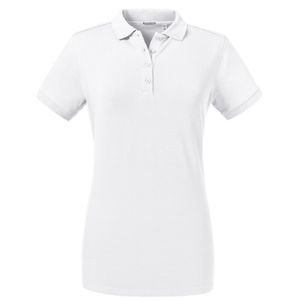 Russell - Poloshirt, Stretch für Damen BC4665 (M) (Weiß)