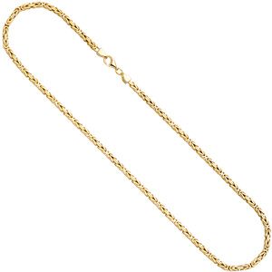 Königskette 925 Sterling Silber gold vergoldet 3,2 mm 60 cm Kette Halskette