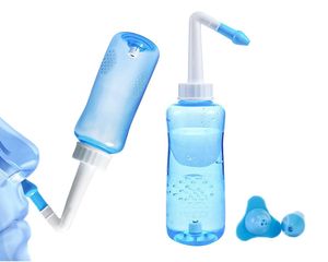 300ML Nasendusche, BPA-Frei, Nasenspülkanne zur Nasenreinigung und Nasenspülung bei Erkältung und Allergie, 2 Aufsätze für Erwachsene und Kinder
