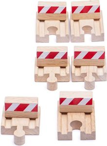 Bigjigs Schiene Stoßstangen 6pcs Bigjigs Schiene Stoßstangen 6pcs