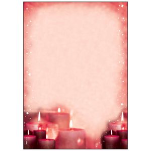 SIGEL Weihnachtsbriefpapier Red Candlelight Motiv DIN A4 90 g/qm 100 Blatt SIGEL Weihnachtsbriefpapier Red Candlelight Motiv DIN A4 90 g/qm 100 Blatt
