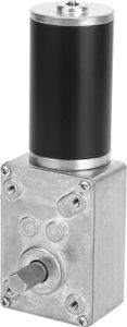 Elektrická převodovka s redukcí otáček Reverzibilní šnekový převodový motor 8mm hřídel 12V (12V, 20RPM)