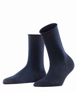FALKE Damen Socken Active Breeze - Uni, Rollbündchen, Lyocell Faser, 35-42 Dunkelblau 35-38 (UK 2.5-5)