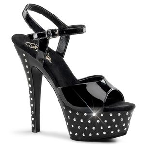STARDUST-609 Damen Sandale von Pleaser, Schwarz EU 40, US 10
