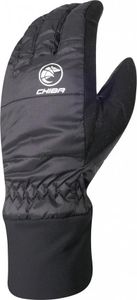 Chiba City Liner Handschuhe XXL Schwarz - wind- & wasserdicht, Touchscreen-kompatibel, reflektierend, Fleece-Pulswärmer, robustes Carbon Fibre, waschbar bis 30°C