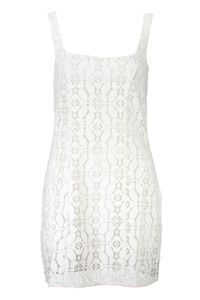 DESIGUAL Kleid Damen Textil Weiß SF18746 - Größe: M