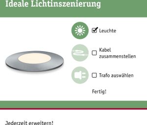 Paulmann Plug &amp; Shine LED Bodeneinbauleuchte Floor Mini Einzelspot
