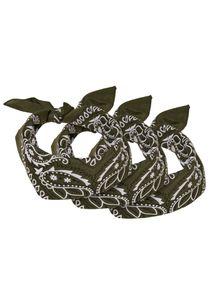 Urban Classics TB4068 | Bandana 3-Pack - Farbe: Olive - Größe: One Size