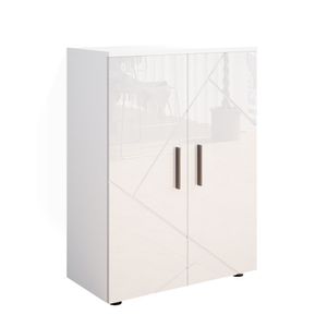 Vicco Midischrank Irma, 60 x 81 cm, Weiß Hochglanz