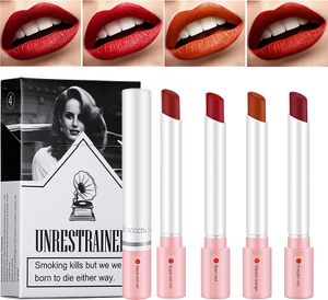 4st/Set lippenstift Set Matt, Lipglossm, Hochpigmentierter Samt, Long Lasting Lipstick Set