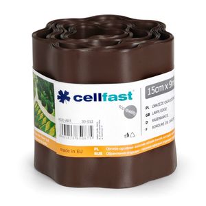 Cellfast Rasenkante braun 20cm hoch und 9m lang