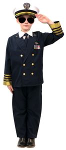 Kinder Kostüm Amerikanischer Offizier Karneval Fasching Gr. 140