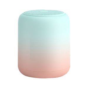 drahtloser Lautsprecher High Fidelity Surround Sound Effect IPX5 wasserdichte Bluetooth-kompatible 5.0 Mini Multifunktional Soundbox für Innenräume-Pink Blau