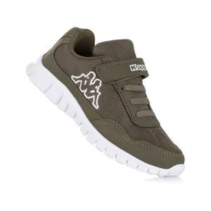 Kappa Unisex-Kinder Sneaker Army/White 260604K, Schuhgröße:28 EU