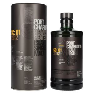 Port Charlotte SC:01 Heavily Peated Islay Single Malt 2012 55,2% Vol. 0,7l in Tinbox