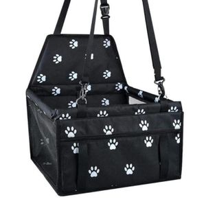 Autositz für Hund/Katze, Mufart, Textil, mit Tasche und Gürtel, schwarz, 40x37x44 cm