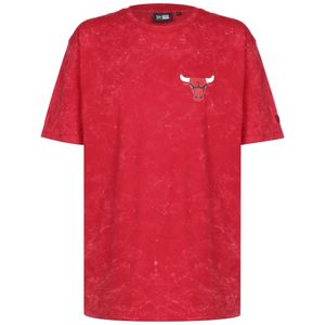 NEW ERA Washed Pack Graphic Chicago Bulls Herren Baumwoll-T-Shirt 13083862 Rot, Größe:M