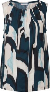 LTD QR Blousetop w pleat detai 36857 tide blue Größe 34