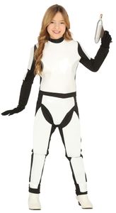 čierny celotelový oblek storm trooper soldier, veľkosť:110/116