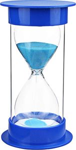 Zeiger Sand Timer Sanduhr mit Schutz für Küchen-Timer und die Zeit zu 5 Minuten 10 Min 30 min 45 min, 60 min 30 Minutes blau