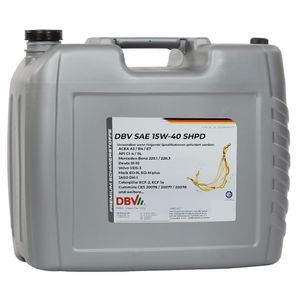 DBV SAE 15W/40 SHPD-Ganzjahresöl  mineralisch 20-Liter-Kanister