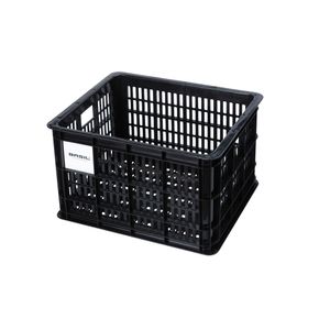 Basil Crate Fahrradkasten M 45x35x25 cm, 29,5 l, Kunststoff, schwarz