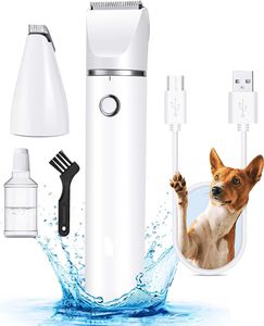 OKWISH Fellscheren, Profi Schermaschine Hundeschermaschine Kabellose Haarschneider Tierhaarscheidemaschine Hund Katzen Haustier Pfoten KöRper Gesicht