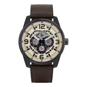 Police Watch Herrenuhr Armbanduhr Lederband PL15663JSU.14