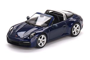 TSM-Models 412 Porsche 911 Targa 4S metallic blau (LHD) MiniGT Maßstab 1:64 Modellauto