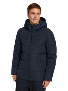 Tom Tailor Casual puffer jacket with hood Sky Captain Blue XL
